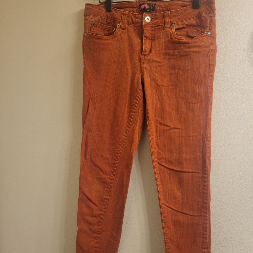 Orange jeans